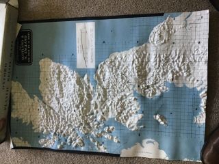 Plastic Relief Map.  Scotland And North England.  Oxford 1956,