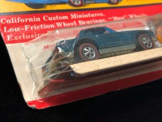 1969 Mattel HOT WHEELS - Mercedes Benz,  Aqua Blue _Blister Pack 4