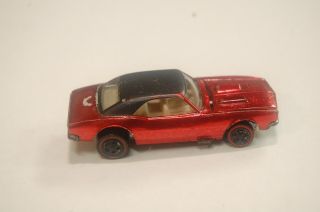 Hot Wheels 1968 Camaro Redline,  Metallic Red With Black Top & White Int 6208