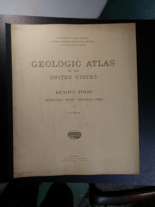 Geologic Atlas.  1912.  Kenova Folio.  Kentucky - West Virginia - Ohio