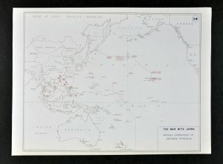 West Point Wwii Map War With Japan Japanese Offensive Pearl Harbor Philippines