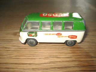 Tekno Denmark - No.  417 - Rare - Vw Split Bus - Early Model - W/ Rinso Decals - 1950 