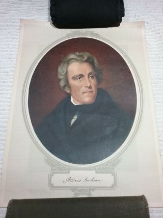 10 Vintage Lithographed Images - Forbes Litho Mfg Co,  Boston Ma.  Famous Americans