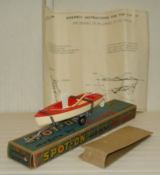 Tri - Ang Spot - On No.  135 Gp Sailing Dinghy On Trailer 1st Type,  Boxed,  Instructions