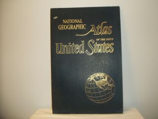 Vintage Copyright 1960 National Geographic Atlas Of The Fifty United States