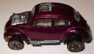 Hot Wheels Redline Custom Volkswagen Purple W/white Interior Vw Bug 1:64