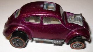 Hot Wheels Redline Custom Volkswagen Purple w/White Interior VW Bug 1:64 3