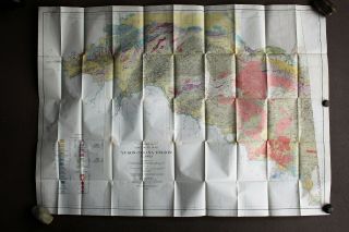 Alaskan Multi - Colored U S Geological Map (yukon - Tenana Region) 1937 J.  B.  Mertie