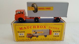 Matchbox Lesney Major Pack M - 2,  Bedford Tractor And York Freightmaster Trailer