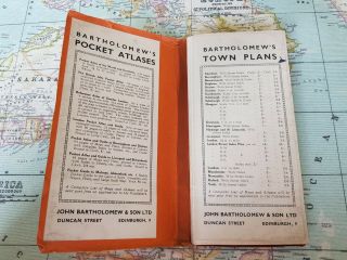 1940 Vintage Bartholomew ' s Pocket Plan of Edinburgh & Suburbs 2