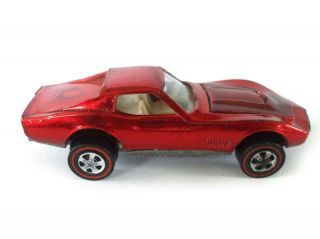 1967 Hot Wheels Red Line Custom Corvette Red Spectraflame Usa