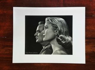 1956 Yousuf Karsh Prince Rainier & Princess Grace Kelly Monaco Vintage Photo Art 3