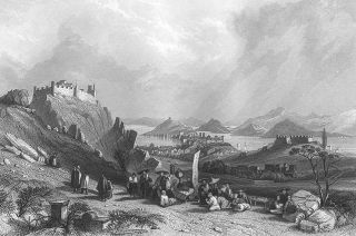 China,  Macau Portuguese Forts Fortaleza Do Monte Old 1842 Art Print Engraving