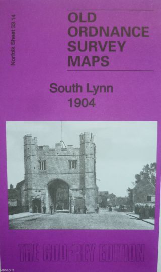 Old Ordnance Survey Detailed Maps South Lynn Norfolk 1904 Godfrey Edition