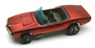 Vintage 1967 Hot Wheels Red Custom Firebird Redline Diecast Car Mattel Made Usa