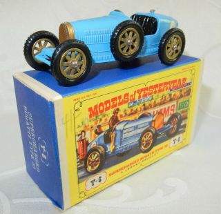 Matchbox Type 35 Bugatti Y6 - 2 Models Of Yesteryear Moy In D2 Box