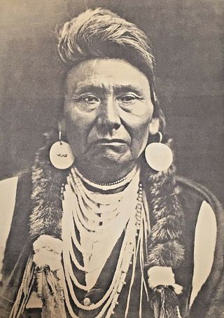 Vintage 1900/72 Edward Curtis Chief Joseph Nez Perce Photographic Art Print