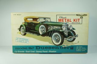 Hubley Sj Duesenberg Town Car 1:18 Unassembled Metal Model Car Kit 4864