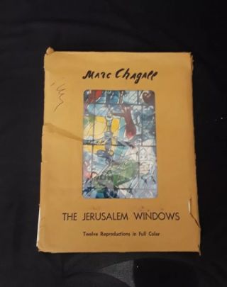 THE JERUSALEM WINDOWS 1962 Marc Chagall Lithograph Postcards Complete Set Of 12 3