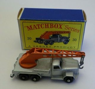 Matchbox Lesney 30 6 - Wheel Crane Truck Magirus Deutz Cn
