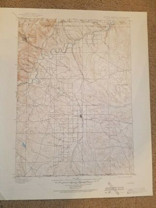 22x29 1954 Usgs Topo Map Oelrichs,  South Dakota - Nebraska Hot Springs Buffalo Gap
