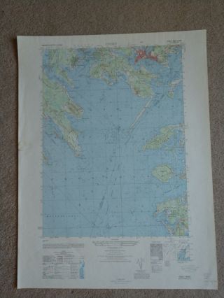 Large 28x22 1948 Topo Map Onset,  Massachusetts Buzzards Bay Wareham Marion