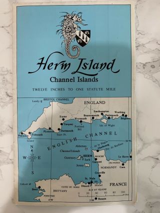 Hern Island Vintage Map 1970’s