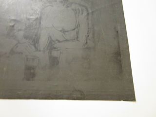 RARE ANTIQUE KEES VAN DONGEN LITHOGRAPH METAL PRINTING PLATE MUSIC BAR ART DECO 3