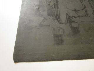 RARE ANTIQUE KEES VAN DONGEN LITHOGRAPH METAL PRINTING PLATE MUSIC BAR ART DECO 4