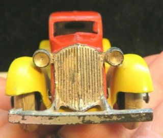 Tootsietoy 1930 ' s Graham Series Red & Yellow BILD - A - CAR Sedan Paint 3
