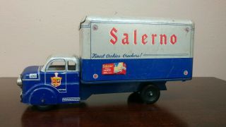 Marx Toy Delivery Truck Advertising Salerno Cookies & Crackers Vintage