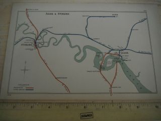 Sterling Alva Canbus Banockburn Alloa River Forth Caledonian Nb Railway Map 1908