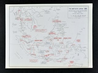 West Point Wwii Map War Japan East Indies Battle Of Java Sea Lombak Balikpapan