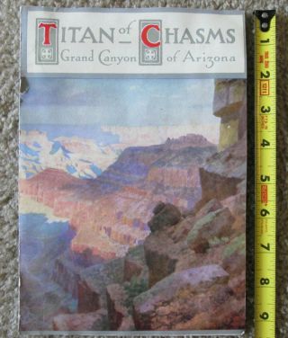 1910/11 Map Of Grand Canyon Of Arizona - Titan Of Chasms - In Colorful Cover