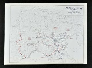West Point Wwii Map Italy Operations Battle Of Bologna North Pursuit Venice