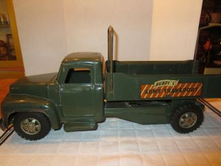 Vintage Buddy L Army Transport Toy Truck Pressed Steel