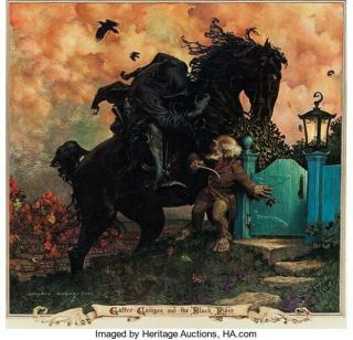 The Black Rider 1980 Steve Hickman Lord Of The Rings Print