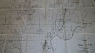 1917 Oil Map Of Kay County Oklahoma Oil & Gas Abandoned Wells Geology
