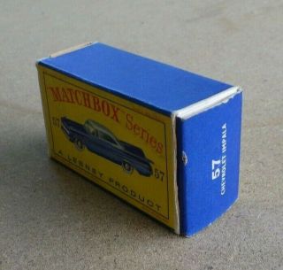 Matchbox Lesney Chevrolet Impala No.  57 CN 7