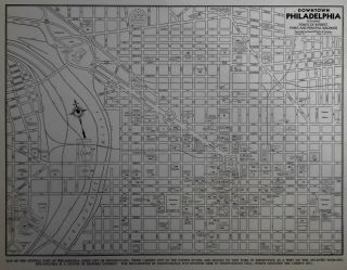 Vintage 1940 World War Wwii Atlas City Map Philadelphia,  Pa Penn Pennsylvania