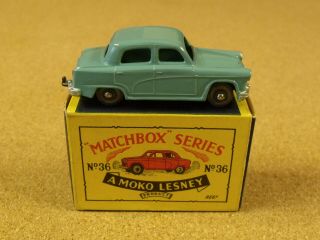 Old Vintage Lesney Matchbox 36 Austin A50 Box