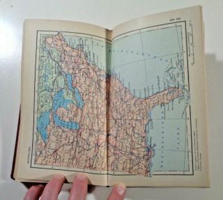 1958 HC BOOK WORLD ATLAS/MAP IN RUSSIAN/CYRILLIC MOSCOW USSR PRINTING EX - LIBRARY 5