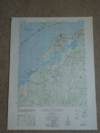 Large 28x22 1949 Topo Map Indian Head,  Maryland Potomac Heights Occoquan Bay