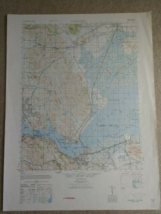 Large 28x22 1947 Topo Map Carquinez,  California Suisun Bay Benicia Martinez