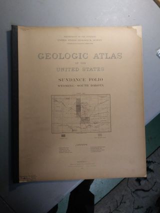 1905 - Geologic Atlas.  Sundance,  Wyoming - South Dakota - Black Hills