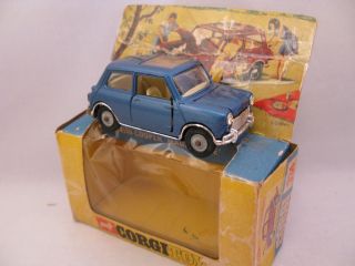 Vintage Corgi Austin Morris Mini Cooper Magnifique Near W/box Beauty