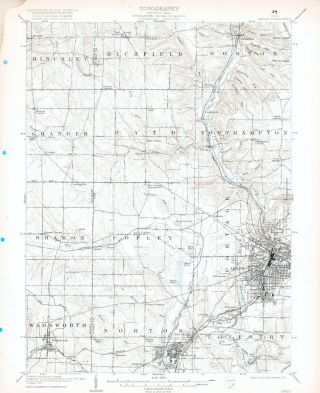 1905 Akron Oh Usgs 15 