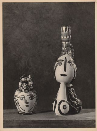 PABLO PICASSO - ceramic very rare HELIOGRAVURE - VERVE 1951 2