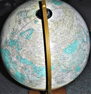 Cram’s Imperial World Globe With Wood Base
