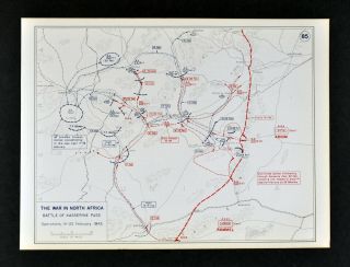 West Point Wwii Map North Africa Battle Of Kasserine Pass Tunisia War Tanks